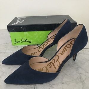 Sam Edelman d’Orsay Pump Navy Suede
